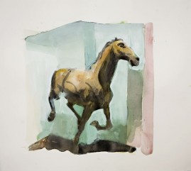 Running Horse watercolour 22 x 20 inches 2008